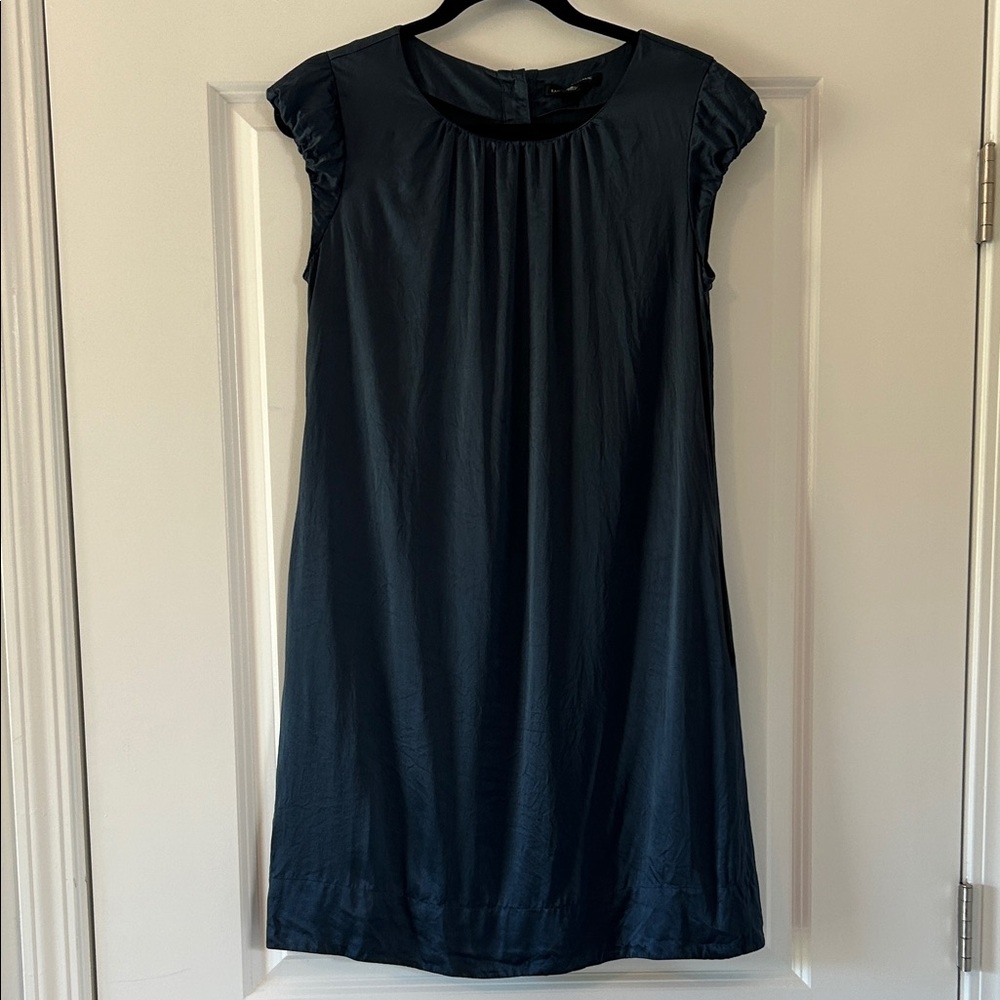 Banana Republic Dark Blue Mini Silk Dress 8